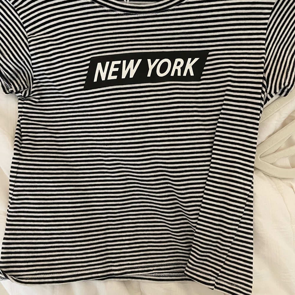 New York navy and white stripped shirt, size extra extra small from cotton on.